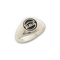 Signature Series Women's Round Signet Ring (Detail Top)